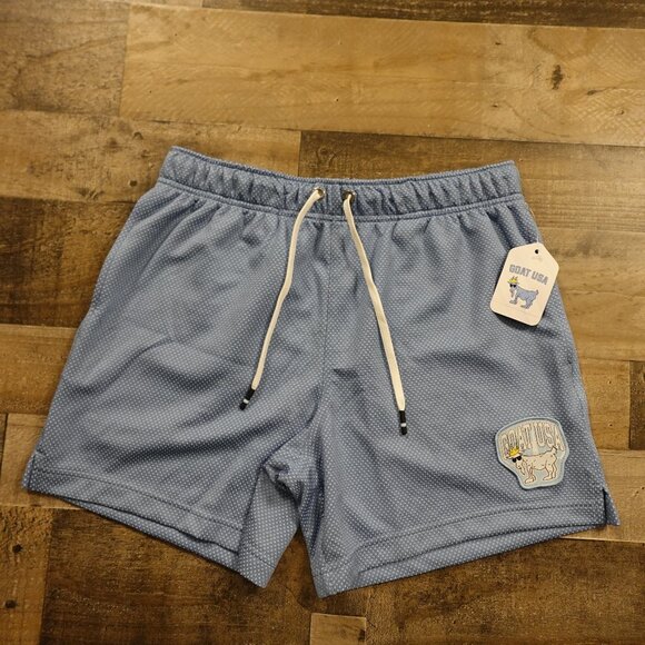 Goat Usa Other - GOAT USA Mesh Shorts Men’s Small Carolina Blue Dot Print Athletic NWT